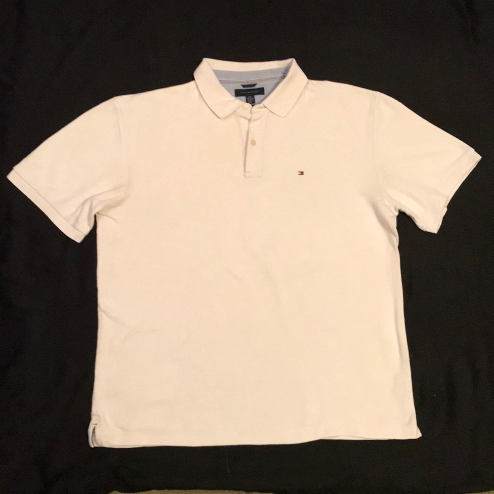 Tommy Hilfiger white polo, XXL